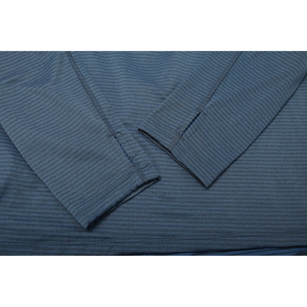 Eddie Bauer Sweater Mens Large Blue First Ascent Quarter Zip Pullover Thumbholes - Picture 6 of 13